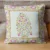 Exquisite handblock on canvas cotton cushion cover set of 5 cushions in pink, yellow and white