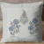 Exquisite handblock on canvas cotton cushion cover set of 5 cushions in blue and white