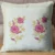 Exquisite handblock on canvas cotton cushion cover set of 5 cushions in pink and white