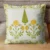 Exquisite handblock on canvas cotton cushion cover set of 5 cushions in yellow, green and white