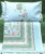 Exquisite floral print in mustard on grey premium cotton double bedsheet and two pillow covers