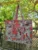 Exquisite quilted tote bag in pure cotton in cream and orange