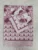 Exquisite floral design in maroon on pink pure cotton double bedsheet and two pillow covers