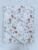 Exquisite floral print in pink and brown on cream pure cotton double bedsheet and two pillow covers 