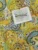 Floral print dark yellow paisley kantha work double bedcover