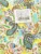 Beautiful print in multicolours on white kantha work double-bed bedcover in pure cotton