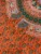 Mandala orange and turquoise double bedsheet and two pillow covers