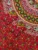 Mandala circular print red double bedsheet and two pillow covers