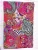 Floral print dark pink paisley kantha work double bedcover