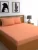 Satin striped peach  double bedsheet