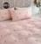 Exquisite embroidered cotton bedsheet with brown bow on peach in premium cotton bedsheet along with two pillow covers