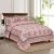 Exquisite print in shades of pink   double bedsheet with two pillow covers