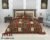 Exquisite bagru print in brown and cream premium cotton double bedsheet and two pillow covers