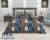 Exquisite bagru print in blue and cream premium cotton double bedsheet and two pillow covers