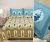 Exquisite contrast set in blue and beige cotton double bedsheet and two pillow covers