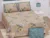 Exquisite floral print in beige  and yellow premium twill cotton double bedsheet with two pillow covers