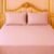 Pure cotton Satin blush(peach)coloured super double bedsheet and two pillow covers