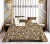 Premium cotton bedsheet and premium cotton double dohar in shades of brown and white