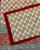 Exquisite big booti print in black and red on white cotton double  bedsheet and two pillow covers