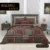 Exquisite brown and maroon premium  cotton double bedsheet with two pillow covers