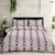 Exquisite print in mauve and maroon double bedsheet and two pillow covers in premium cotton