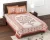 Moghul print on cotton single bedsheet and two pillow covers in beautiful colours of peach and cream