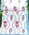 Exquisite moghul print in magenta and blue on white premium cotton double bedsheet and two pillow covers