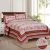 Beautiful print in shades of pink premium kingsize double bedsheet and two pillow covers