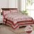 Beautiful print in shades of pink premium  double bedsheet and two pillow covers