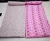 Exquisite pure cotton pink pair of single dohar in mulmul with flannel layer