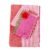 Elegant red, pink, brown and white striped cotton handloom double bedsheet with two pillow covers
