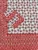Exquisite floral booti  print in red on cream pure cotton double bedsheet and two pillow covers
