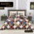 Exquisite  design in brown, white and maroon premium  cotton double bedsheet with two pillow covers