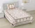 Elegant jaal print in orange and brown on cream in pure premium cotton on single bedsheet with one pillow cover