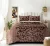 Supersoft warm floral design bedsheet and  pillow covers in beautiful shades of brown