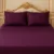 Pure cotton Satin wine coloured super double bedsheet and two pillow covers