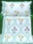 Exquisite moghul print in yellow and pink on white premium cotton double bedsheet and two pillow covers