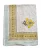 Exquisite paisley handblock reversible double dohar in white and yellow