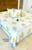 Exquisite print in grey and yellow on white premium cotton double bedsheet and two pillow covers