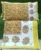 Exquisite floral print in mustard on yellow premium cotton double bedsheet and two pillow covers